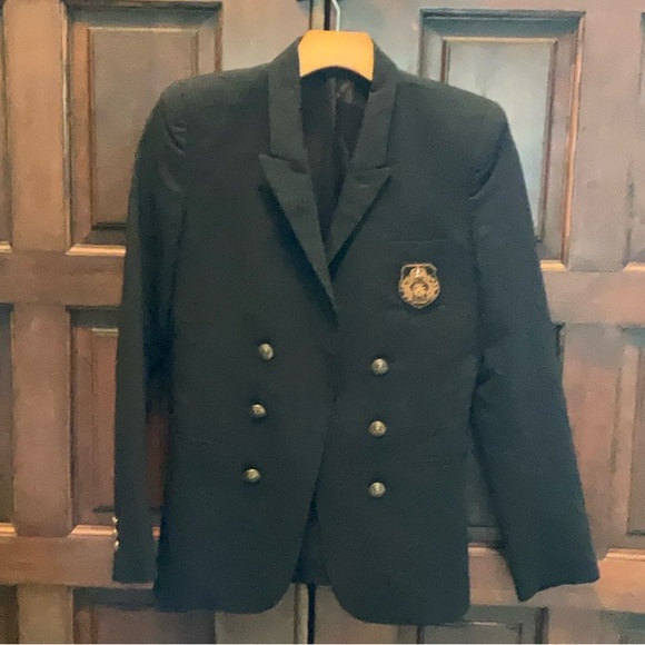 The Kooples Navy Blazer Patch Gold Logo Buttons - Picture 7 of 14